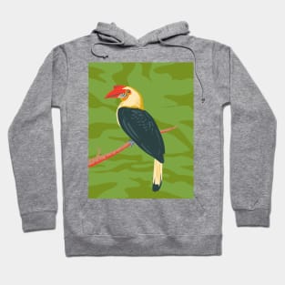 Mindanao Wrinkled Hornbill or Aceros leucocephalus WPA Art Hoodie